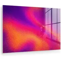 MuchoWow Glasschilderij 180x120 cm - Schilderij acrylglas - Abstract - Patroon - Kleurverloop - Foto op glas - Muurdecoratie woonkamer - Wanddecoratie slaapkamer - Schilderijen