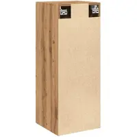 vidaXL Wandkast 34,5x34x90 cm bewerkt hout artisanaal eikenkleur
