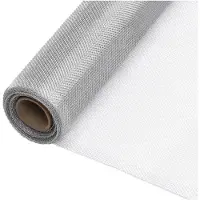 vidaXL Gaas 80x2000 cm aluminium zilverkleurig