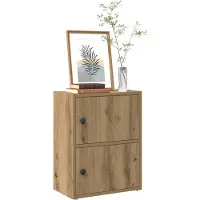 vidaXL Boekenkast 40x24x52 cm bewerkt hout artisanaal eikenkleurig