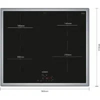 Siemens EH645BEB6E - iQ100 - Inbouw Inductiekookplaat