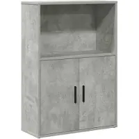 vidaXL Boekenkast 60x24x85 cm bewerkt hout betongrijs