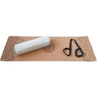 Samarali Grijs Kateel Yin Yoga Set Sun - Kurk Mat, Bolster & Massagebal - Duurzaam en Comfortabel