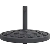 vidaXL Parasolvoet voor stok van Ø38 / 48 mm 9 kg halfrond