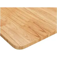 vidaXL Wastafelblad, donkerbruin, 100x60x1,5 cm, massief hout, behandeld