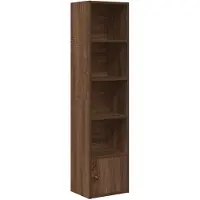 vidaXL Boekenkast 31x24x127 cm bewerkt hout bruin eikenkleurig