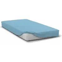 HOME LINGE PASSION - HP72123 - Hoeslaken 82 g microvezel 140 x 190 cm 30 cm zak - Hemelsblauw
