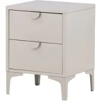 Venture Home Piring nachtkastje 2 lades staal beige.