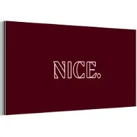 MuchoWow Aluminium schilderij 40x20 cm - Wanddecoratie metaal - Bordeaux - Nice - minimalistisch - Metalen muurdecoratie woonkamer - Decoratie industrieel - Foto op dibond - Industriële accessoires slaapkamer