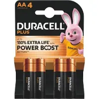 Duracell DRBLR6B4 Basic AA Batterijen - 1.5V Alkaline - 15x Extra Life - 4 stuks