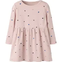 Name it Jurk 'NMFNUTTI' blauw / bruin / pastellila