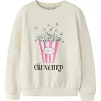 Name it Sweatshirt 'NKFKONNA' grijs / lichtroze / zwart / offwhite