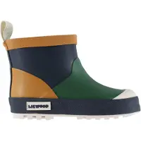 Liewood Regenlaarzen 'Jesse' crème / navy / honing / donkergroen