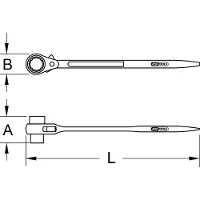 Ks Tools 5221618 522.1618 Steigersleutel Sleutelbreedte (metrisch) 16 - 18 mm