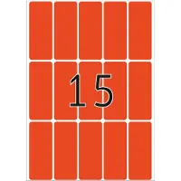Herma Multipurpose-etiketten, 20 x 50 mm, rood, permanent hechtend, om met de hand te - 2 stuks