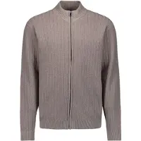 No-excess Gebreid vest donkerbeige