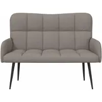vidaXL 2-Zits Sofa Taupe 115 x 61 x 87 cm Stof