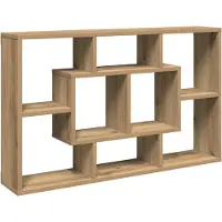 vidaXL Wandplank Artisan Eiken 85x16x52,5 cm Bewerkt Hout