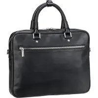 Leonhard heyden Montreal Koffer Leer 38 cm zwart