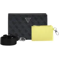 GUESS Schoudertas 'MILANO' grijs / zwart