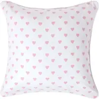 Homescapes Roze Harten Katoenen kussenhoes 60 x 60 cm
