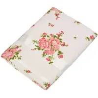Homescapes badstof douchedoek crème vintage bloemen perzik