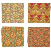 Homescapes Patchworkstoffe Maurice Pillard Verneuil Art II – 4er-Set Fat Quarter, 100% Baumwolle
