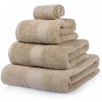 Homescapes badstof handdoekenset 4 stuks 100% katoen beige