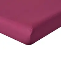 Homescapes Hoeslaken 150x200 cm – Bordeaux – 100% Egyptisch Perkal Katoen – 200 TC