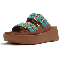 FitFlop Gen-ff max buckle stripe-webbing two-bar slides