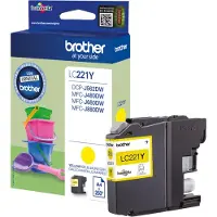 Brother LC-221Y Inktcartridge Geel