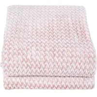 Homescapes Mora Fluwelen Jacquard Deken - Sprei Roze, 160 x 200 cm