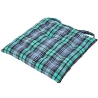 Homescapes Blackwatch tartan zitkussen, 100% katoen, 40 x 40 cm