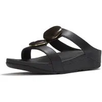 FitFlop fino marbled stone Sandalen | Maat 39 Dames Zwart