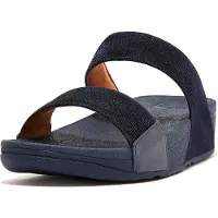 FitFlop Women Lulu Slide-Geo Glitz Midnight Navy-Schoenmaat 38