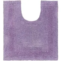 Homescapes toiletmat lila 50x55 cm gemaakt van 100% katoen
