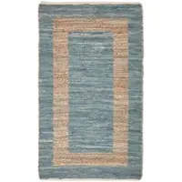 Homescapes Chindi verandakleed van hennep en katoen, grijs en beige, 160 x 230 cm