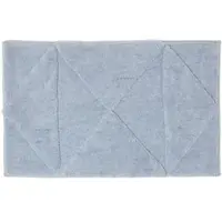 Homescapes badmat geometrisch patroon - badmat lichtblauw, 50 x 80 cm