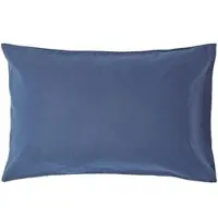 Homescapes Linnen kussensloop 50 x 90 cm - Marineblauw