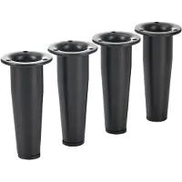Sotech Set van 4 meubelpoten FOX-TROT hoogte 80 mm matzwart verstelbare poten verstelbaar met max. 12 mm kastpoten