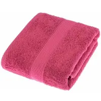 Homescapes badstof douchedoek 100% katoen roze