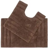 Homescapes badmattenset 2 stuks Spa Surpreme bruin
