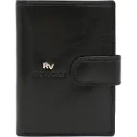 Rovicky - Grote Lederen Herenportemonnee - RFID Bescherming - Zilveren Afwerking - Natuurlijke Leer