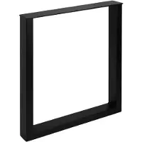Sotech Tafelonderstel TAB Staal zwart mat Profiel 80 x 40 mm (Hoogte: 720 mm / Diepte: 600 mm)