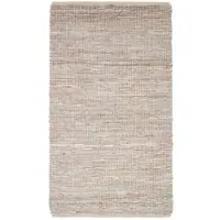 Homescapes Madras natuurtapijt – handgeweven tapijt van hennep en gerecycled leer, 90x150 cm