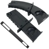 Wella Auto Linker en Rechter Bekerhouderset met Sierpaneel Zwart voor E90 E91 E92 E93 2005-2012 51459173469 51459173463