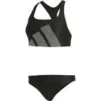 Adidas Sportbikini 'Big Bars' zwart / wit