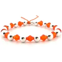Heaven Eleven Dames armband - sterling zilver - oranje - WK2026 - nederlands elftal - 7mm