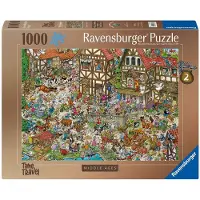 Ravensburger Ray's Comic Series - Time Travel 2 - Middle Ages - 1000 stukjes Legpuzzel