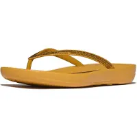 FitFlop iqushion sparkle slippers – turmeric | lichtgewicht ergonomische teenslippers dames
